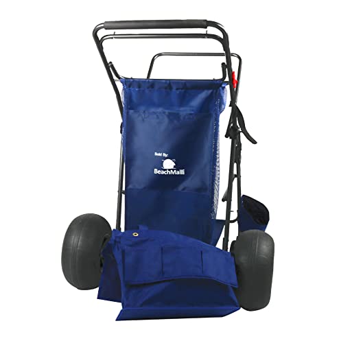 Ultimate Wide Wheel Buggy Wonder Wheeler Beach Cart Wagon with Big Balloon Wheels for Sand by BeachMall