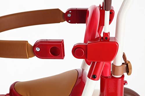 iimo 02SS - Premium Foldable Trike for Toddlers, Toddler Tricycle Stroller, Push and Fold iimo Tricycle for Ages 10 Months to 3 Years (Red) by iimo