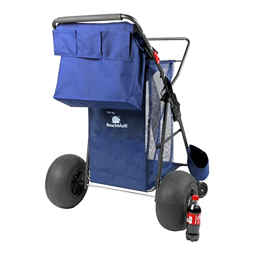 Ultimate Wide Wheel Buggy Wonder Wheeler Beach Cart Wagon with Big Balloon Wheels for Sand by BeachMall