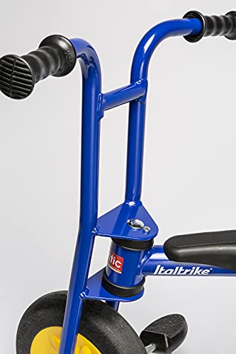 Italtrike Atlantic Small 10" Outdoor Tricycle for Toddlers and Kids, Ages 2-3, Adjustable Seat, Blue from Italtrike