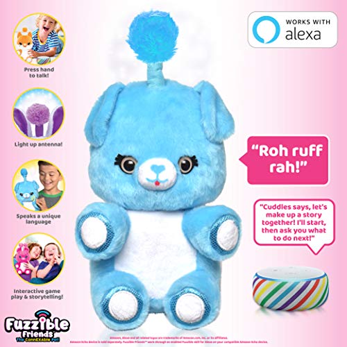 Fuzzible Friends Cuddles The Puppy Plush Light Up Toy â Works with Compatible Amazon Echo Devices for Interactive Activities and Sounds â Amazon Exclusive from Jazwares, LLC