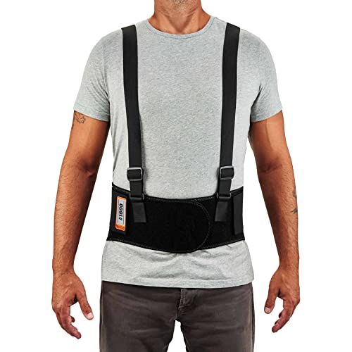 Ergodyne ProFlex 1600 Back Support Brace, 9" Extended Support, High Cut Front For Mobility,Black,2X-Large from Ergodyne