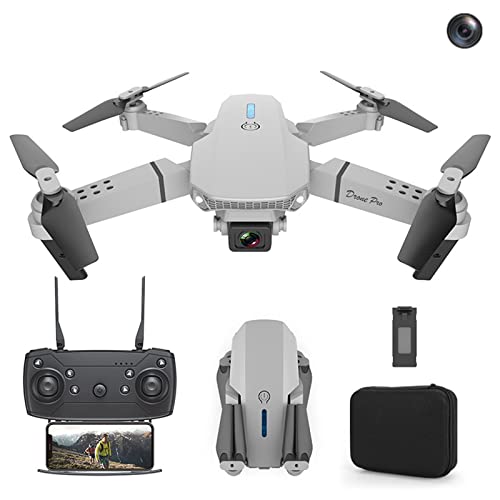 QIUSGE Drone with Camera 1080P HD FPV RC Quadcopter Helicopter, Altitude Hold, One Key Start, Headless Mode,Speed Adjustment Remote Control,Aircraft Toys Gifts for Kids Adult (White 1 Camera) by black friday deals 2022