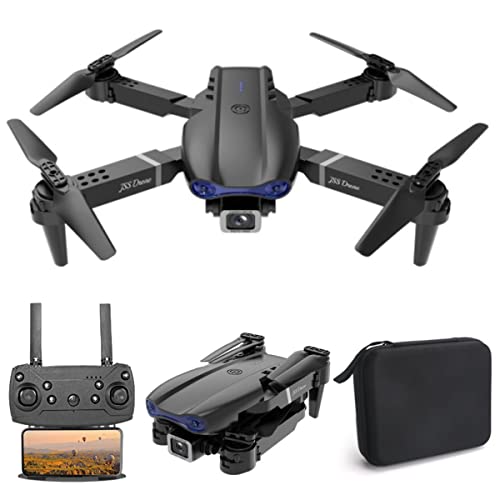 Drone with 1080P Dual HD Camera - 2022 Upgradded RC Quadcopter for Adults and Kids, WiFi FPV RC Drone for Beginners Live Video HD Wide Angle RC Aircraft, Trajectory Flight, Altitude Holdï¼Blackï¼ from Vounel