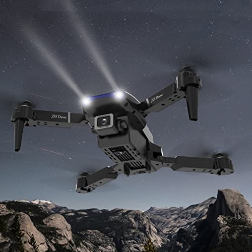 Drone with 1080P Dual HD Camera - 2022 Upgradded RC Quadcopter for Adults and Kids, WiFi FPV RC Drone for Beginners Live Video HD Wide Angle RC Aircraft, Trajectory Flight, Altitude Holdï¼Blackï¼ from Vounel