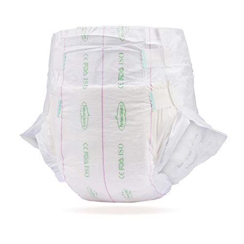 Newclears Adult Diapers with Tabs for Men Women Incontinence Care, Disposable Absorbent for Disability Postnatal Patient Bedridden Care, 10 Count/Pack, 2 Pack, L by Aimxin