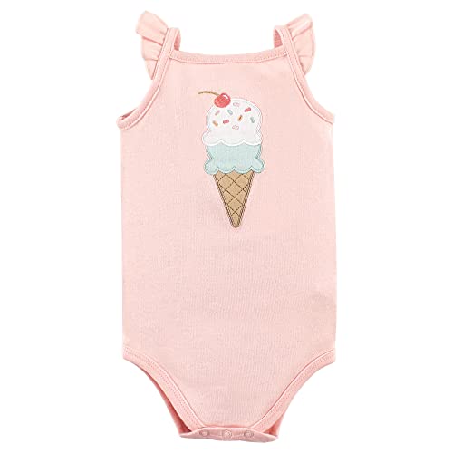 Hudson Baby Unisex Baby Cotton Sleeveless Bodysuits, Ice Cream, 9-12 Months from Hudson Baby
