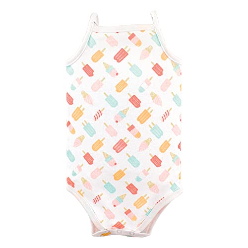 Hudson Baby Unisex Baby Cotton Sleeveless Bodysuits, Ice Cream, 9-12 Months from Hudson Baby