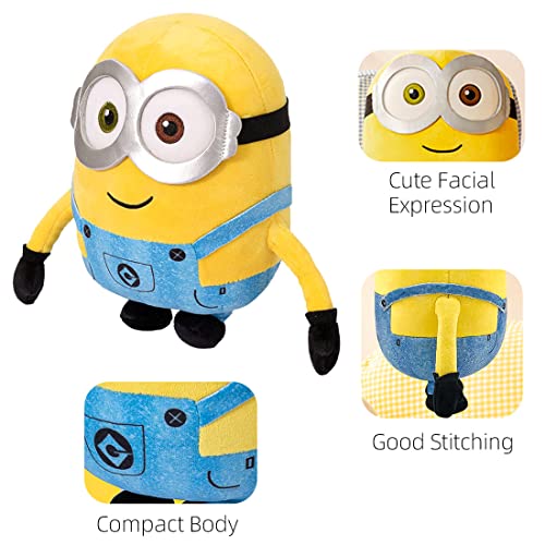 MINISO Minions Plush Toy (Bob) Stuffed Animals Kawaii Plushies Pillow for Kids Toddler Toys Boys Girls Gifts from MINISO