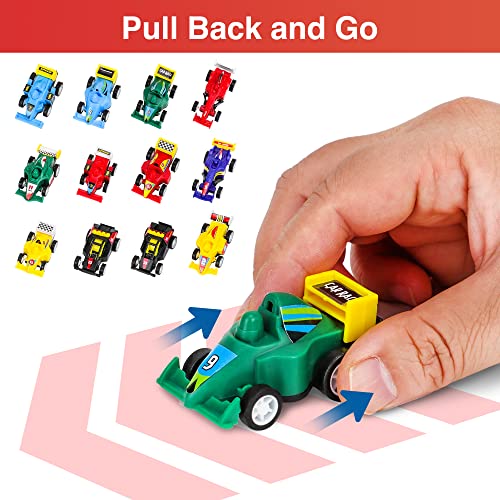 TOYPAL Pull Back Cars - 20 Pcs Assorted Mini Toy Cars for 3+ Years Old Toddlers Boys and Girls - Kids Play Race Car Construction Truck Vehicles for Birthday, Christmas or Party Favors from Nimble Minds