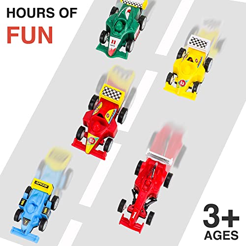 TOYPAL Pull Back Cars - 20 Pcs Assorted Mini Toy Cars for 3+ Years Old Toddlers Boys and Girls - Kids Play Race Car Construction Truck Vehicles for Birthday, Christmas or Party Favors from Nimble Minds