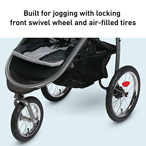 Graco FastAction Fold Jogger Travel System | Includes the FastAction Fold Jogging Stroller and SnugRide 35 Infant Car Seat, Gotham from Graco