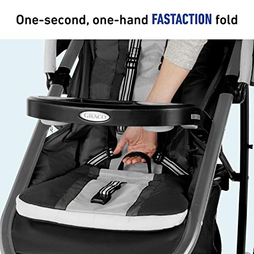 Graco FastAction Fold Jogger Travel System | Includes the FastAction Fold Jogging Stroller and SnugRide 35 Infant Car Seat, Gotham from Graco