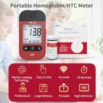 URIT Blood Hemoglobin Test kit with 25 Blood Hemoglobin Test Strips, Accurate and Fastï¼Easy for Home Use from 