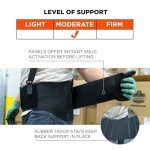 Ergodyne ProFlex 1600 Back Support Brace, 9" Extended Support, High Cut Front For Mobility,Black,2X-Large from Ergodyne