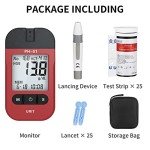 URIT Blood Hemoglobin Test kit with 25 Blood Hemoglobin Test Strips, Accurate and Fastï¼Easy for Home Use from 