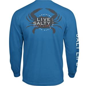 Salt Life Chesapeake Life Long Sleeve Classic Fit Shirt, Atlantic Blue, Large by Salt Life