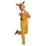 Eevee Pokemon Kids Costume, Official Pokemon Hooded Jumpsuit with Ears, Classic Size Extra Large (14-16) by Disguise