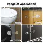 EUDEMON 3 Pack Child Safety Locks, Childproof Strap Locks for Drawers, Fridges, Toilets, Cupboards, Ovens, Cabinets, Multi Use Baby Cabinet Latches, Easy to Install, No Drilling (Transparent) from Ningbo Eudemon Child Protective Equipment Co., Ltd.