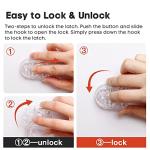 EUDEMON 3 Pack Child Safety Locks, Childproof Strap Locks for Drawers, Fridges, Toilets, Cupboards, Ovens, Cabinets, Multi Use Baby Cabinet Latches, Easy to Install, No Drilling (Transparent) from Ningbo Eudemon Child Protective Equipment Co., Ltd.