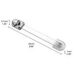 EUDEMON 3 Pack Child Safety Locks, Childproof Strap Locks for Drawers, Fridges, Toilets, Cupboards, Ovens, Cabinets, Multi Use Baby Cabinet Latches, Easy to Install, No Drilling (Transparent) from Ningbo Eudemon Child Protective Equipment Co., Ltd.