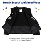 Fun and Function â Police Dressing Vest for Kids â Fun Costume Dress Up Vest For Kids with Fine Motor & Sensory Issues â Black â One Size from Fun and Function