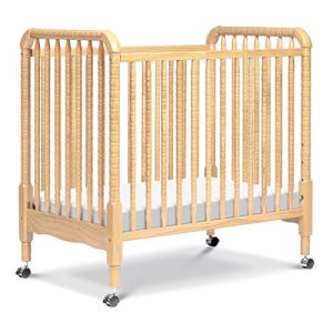 DaVinci Jenny Lind 3-in-1 Convertible Mini Crib in Natural, Removable Wheels, Greenguard Gold Certified from DaVinci
