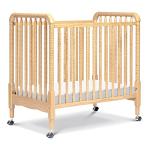 DaVinci Jenny Lind 3-in-1 Convertible Mini Crib in Natural, Removable Wheels, Greenguard Gold Certified from DaVinci