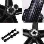 EMOT 8 Inch by 1 Inch, Wheel Replacement for Wheelchairs, Black (2) from QIANXIN