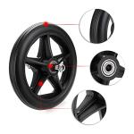 EMOT 8 Inch by 1 Inch, Wheel Replacement for Wheelchairs, Black (2) from QIANXIN