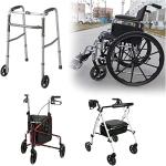 EMOT 8 Inch by 1 Inch, Wheel Replacement for Wheelchairs, Black (2) from QIANXIN