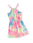 Toddler Girls Summer Clothes Tie-dye Romper Bodysuits Jumpsuit One-Piece Kid Summer Outfit Set(8Y) from 