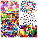 Horizon Group USA 1000+ Pieces Ultimate Box Of Crafts,Homeschool Preschool DIY Craft Kit Set For Kids & Toddlers.Includes Foam Sheets,Stickers,Feathers,Pipe Cleaners,Wood Sticks,Gemstones,Beads & More from Horizon Group USA