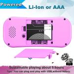 Beijue Retro Handheld Games for Kids Built in 218 Classic Old Style Electronic Game 2.5'' Screen 3.5MM Earphone Jack USB Rechargeable Portable Video Player Children Travel Holiday Entertain (Pink) by Beijue Technology Co., Ltd