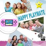 Beijue Retro Handheld Games for Kids Built in 218 Classic Old Style Electronic Game 2.5'' Screen 3.5MM Earphone Jack USB Rechargeable Portable Video Player Children Travel Holiday Entertain (Pink) by Beijue Technology Co., Ltd