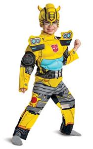 Disguise Bumblebee Costume, Toddlers Muscle Transformer Costumes for Boys, Padded Character Jumpsuit, Toddler Size Medium (3T-4T) Yellow (104909M) from Disguise