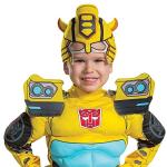 Disguise Bumblebee Costume, Toddlers Muscle Transformer Costumes for Boys, Padded Character Jumpsuit, Toddler Size Medium (3T-4T) Yellow (104909M) from Disguise