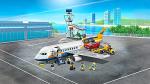 LEGO City Passenger Airplane 60262, with Radar Tower, Airport Truck with a Car Elevator, Red Convertible, 4 Passenger and 4 Airport Staff Minifigures, plus a Baby Figure (669 Pieces) by LEGO