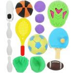 NUOBESTY 50Pcs Random Style Sport Erasers Bulk Funny Sports Ball Erasers Kids Eraser Toy for School Birthday World Cup Party by NUOBESTY