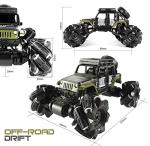Remote Control Car, 1:16 Metal Drift RC Cars 360Â° Rotating 4WD 2.4Ghz Gesture Sensor Control Monster Truck for Kids All Terrains Crawler RC Vehicle Rechargeable Batteries for Boys Kids from None branded