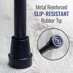 DMI Adjustable Designer Cane with Offset Handle, Comfort Grip and Strap, Purple Flower from Duro-Med