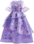 Magwei Encanto Mirabel Isabella Dress Costume For Kids Girls, Isabela Madrigal Princess Dress Cosplay Halloween Dress Up Suit (130(6-7Years), Purple) by 