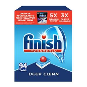 Finish All In 1, Dishwasher Detergent - Powerball - Dishwashing Tablets - Dish Tabs, Fresh Scent, 94 Count Each from Reckitt Benckiser
