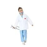 Lingway Toys Kids Pretend Role Play Costumes White Coat with Blue Scrubs and Accessories 3-4years from Lingway Toys