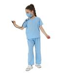 Lingway Toys Kids Pretend Role Play Costumes White Coat with Blue Scrubs and Accessories 3-4years from Lingway Toys