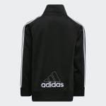 adidas Baby Boys Li'l Tricot Jacket & Pant Clothing Set, Black, 18M by adidas