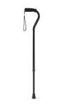 Medline Offset Handle Cane, Black by Medline