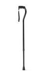 Medline Offset Handle Cane, Black by Medline