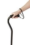 Medline Offset Handle Cane, Black by Medline