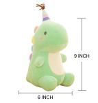 Stuffed Animal Plush Toys, Cute Dinosaur Toy, Soft Plushies for Girls Plush Doll Gifts for Kids Boys Babies Toddlers (Green, Medium) by APORAKE